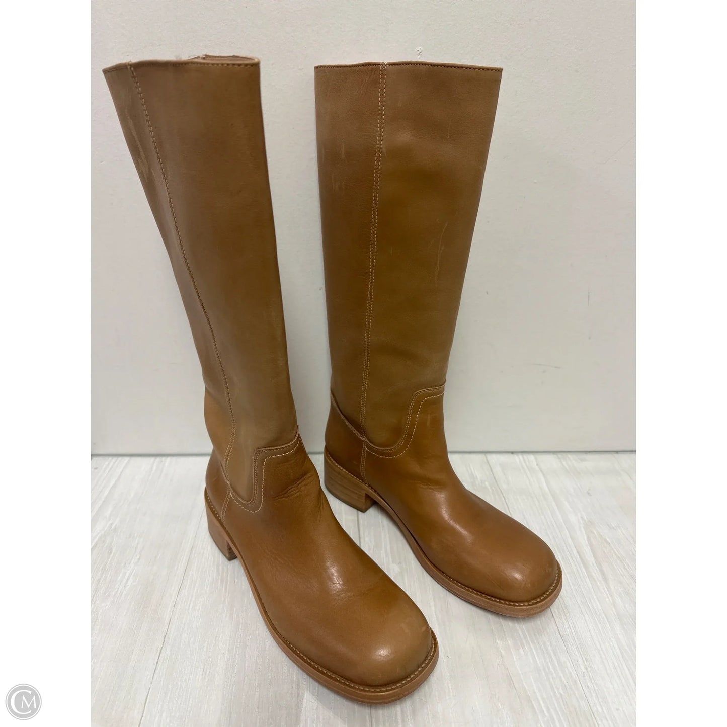 Boots Knee Flats By Steve Madden In Brown, Size: 11