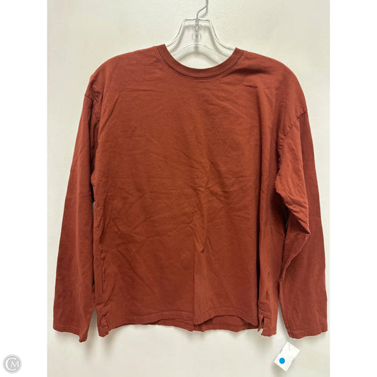Top Long Sleeve By A New Day In Brown, Size: M