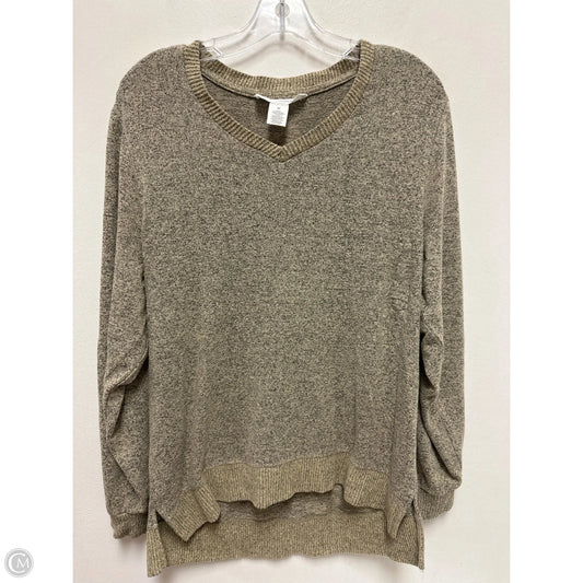 Top Long Sleeve By Workshop In Cream, Size: M