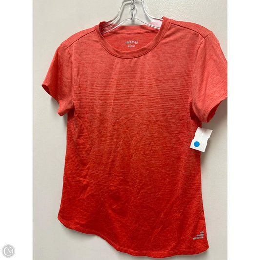 Athletic Top Short Sleeve By Bcg In Orange, Size: S