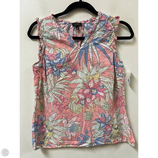Top Sleeveless By Talbots In Blue & Pink, Size: Xs