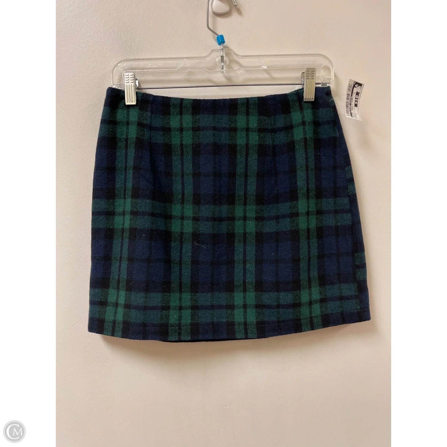 Skirt Mini & Short By Clothes Mentor In Blue & Green, Size: 4