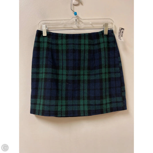 Skirt Mini & Short By Clothes Mentor In Blue & Green, Size: 4