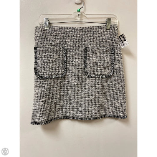 Skirt Mini & Short By Loft In Black & Cream, Size: 4p