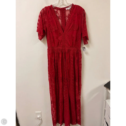 Dress Casual Maxi By Socialite In Red, Size: L