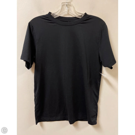 Athletic Top Short Sleeve By Fabletics In Black, Size: M