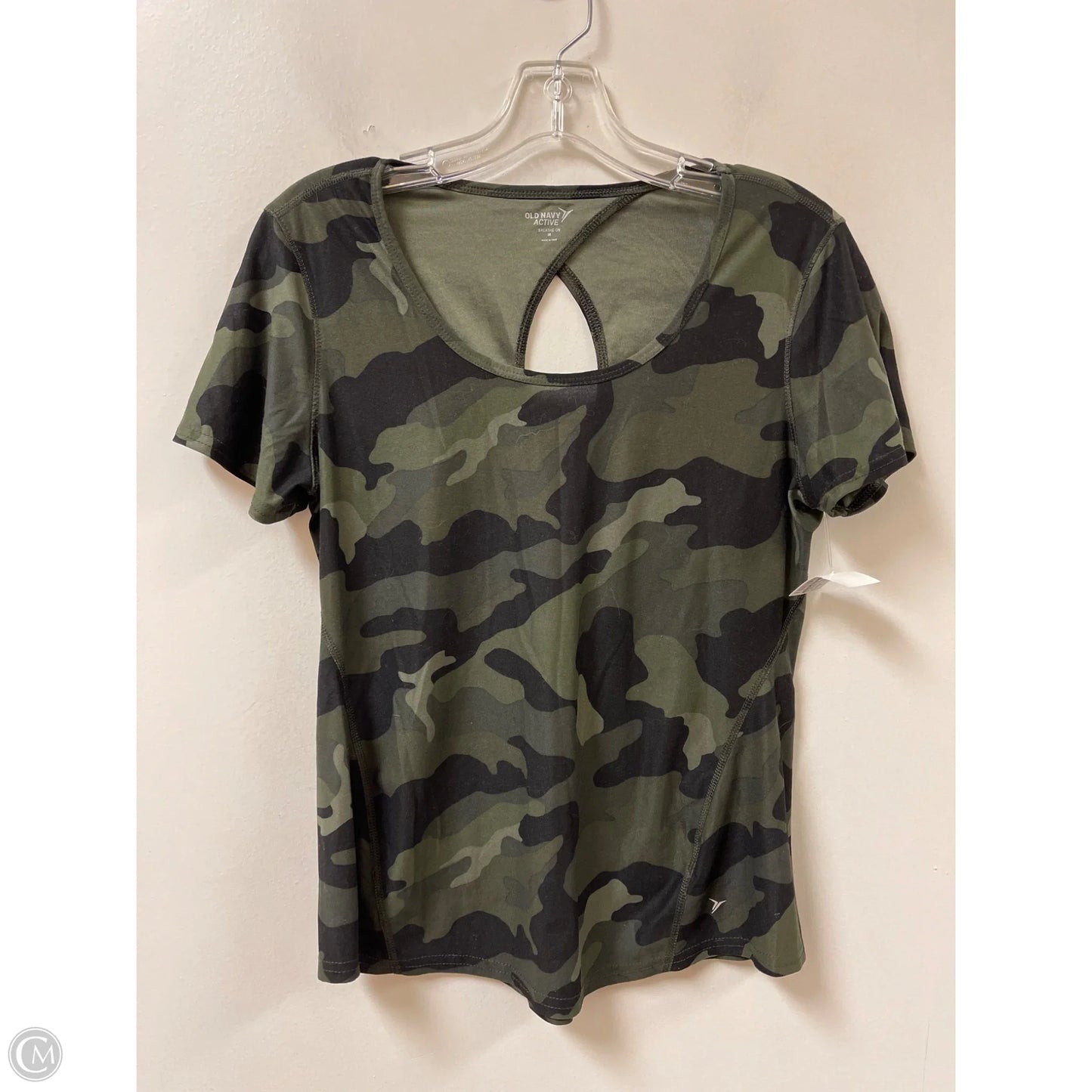 Athletic Top Short Sleeve By Old Navy In Camouflage Print, Size: M