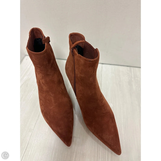 Boots Ankle Heels By Cole-haan In Brown, Size: 8