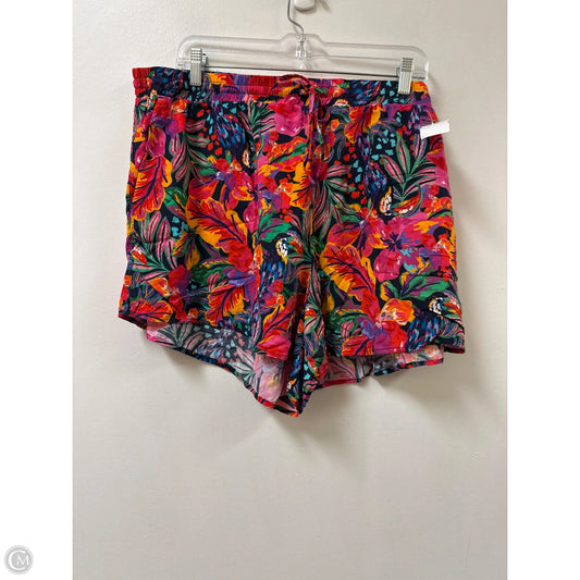 Shorts By Eloquii In Floral Print, Size: 18