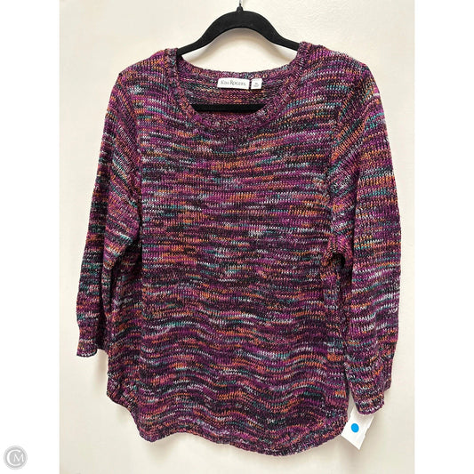 Sweater By Kim Rogers In Purple, Size: Xl