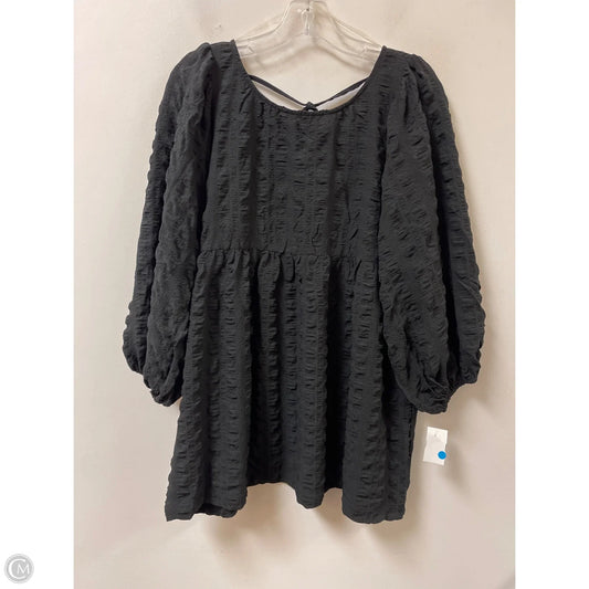 Top Long Sleeve By Entro In Black, Size: L