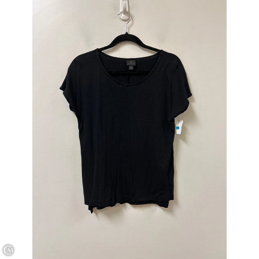 Top Short Sleeve By Worthington In Black, Size: M