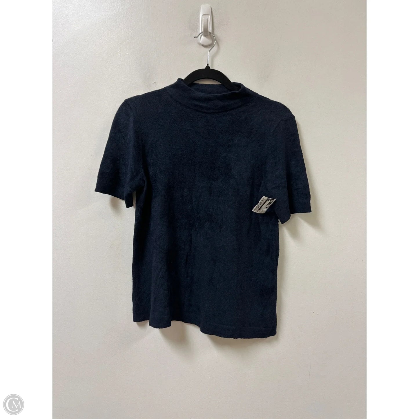 Sweater Short Sleeve By Loft In Navy, Size: S