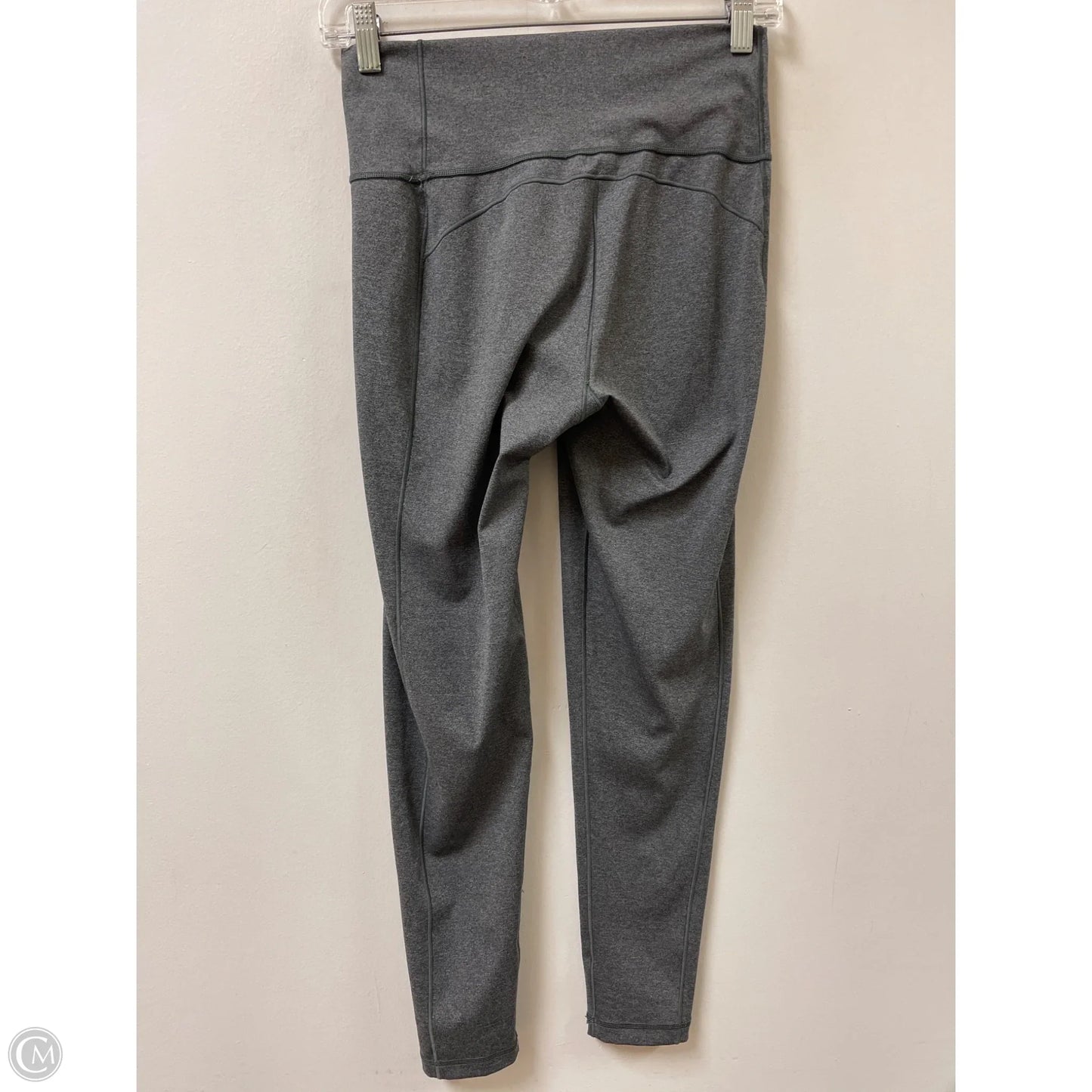 Athletic Leggings By Adidas In Grey, Size: M