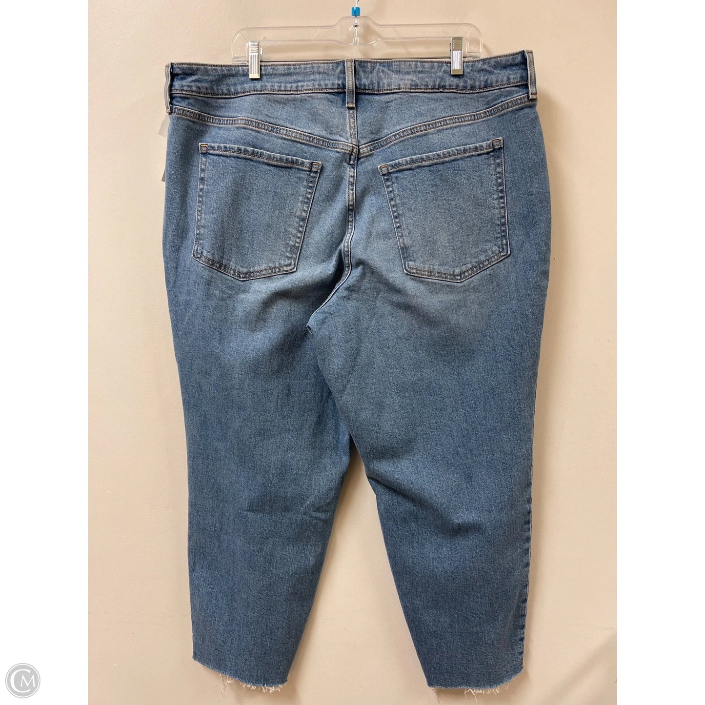 Jeans Straight By Old Navy In Blue Denim, Size: 20