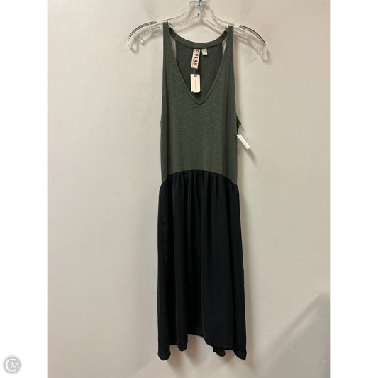 Dress Casual Midi By Dolan Left Coast In Black & Green, Size: Xs