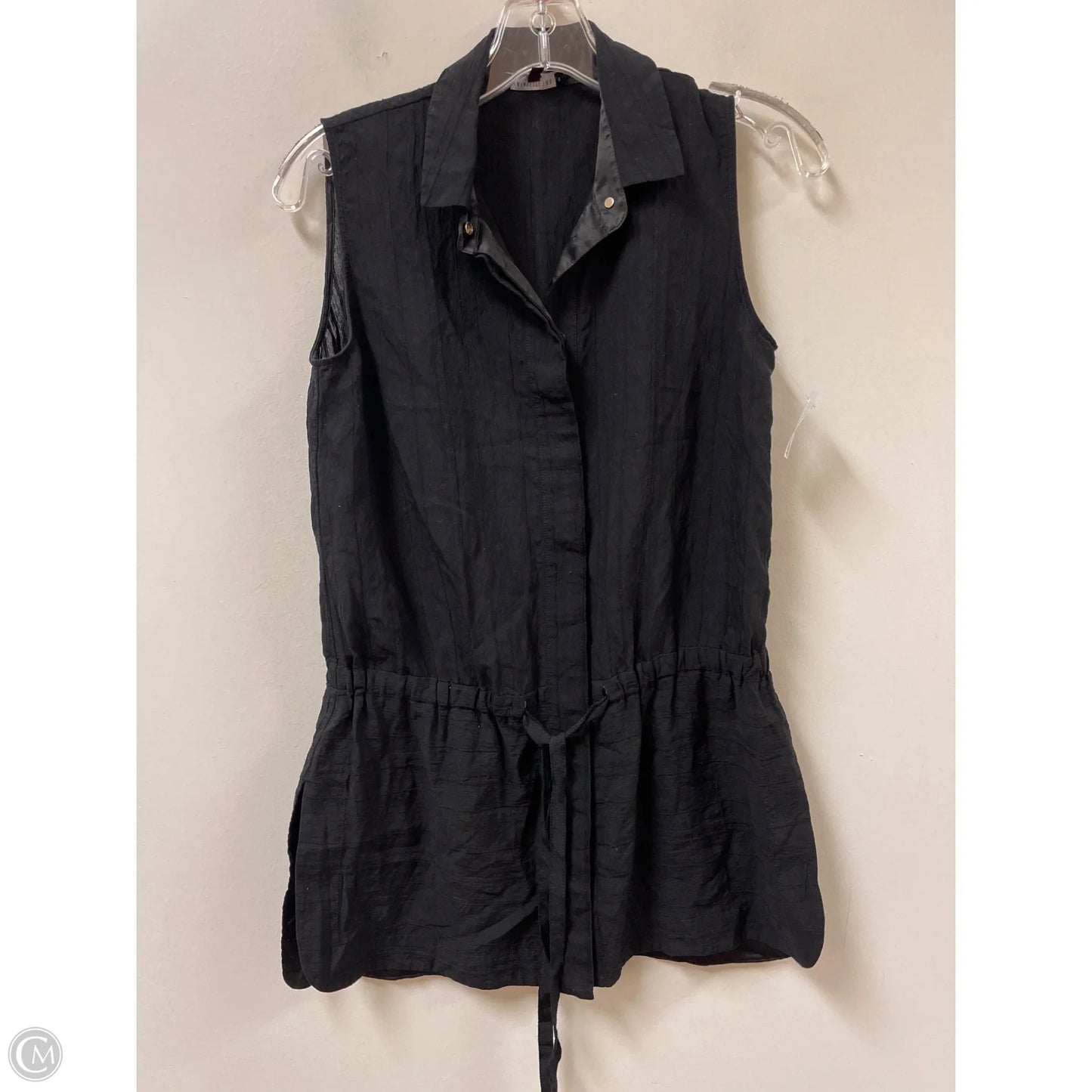 Blouse Designer By Lafayette 148 In Black, Size: S