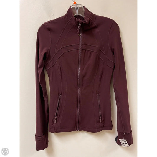 Athletic Jacket By Lululemon In Red, Size: 6