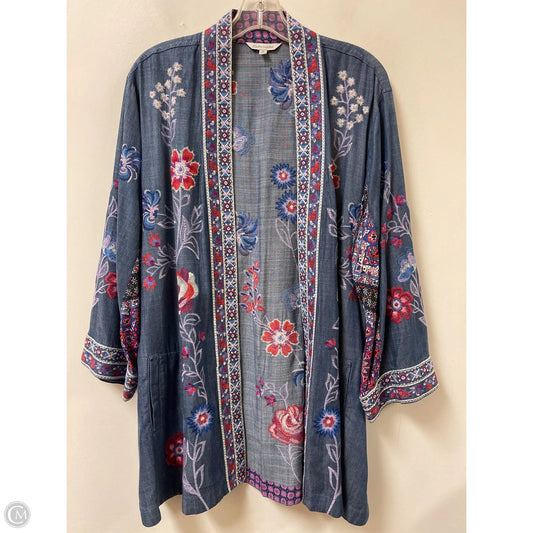 Kimono By John Mark In Blue Denim, Size: Xl