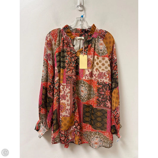 Top Long Sleeve By Entro In Multi-colored, Size: Xl