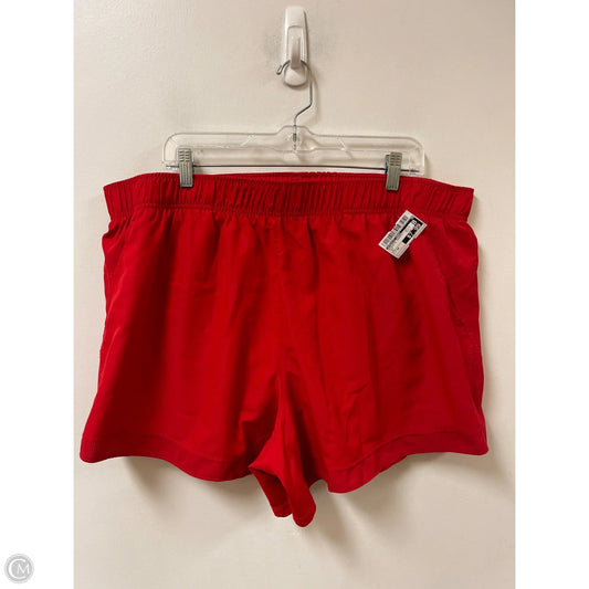 Athletic Shorts By Athletic Works In Red, Size: 3x