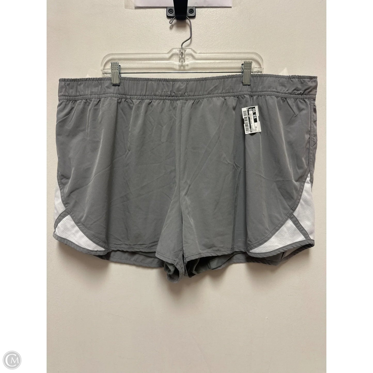 Athletic Shorts By Bcg In Grey, Size: 3x