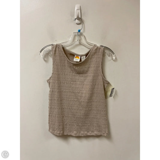 Top Sleeveless By C And C In Brown, Size: S