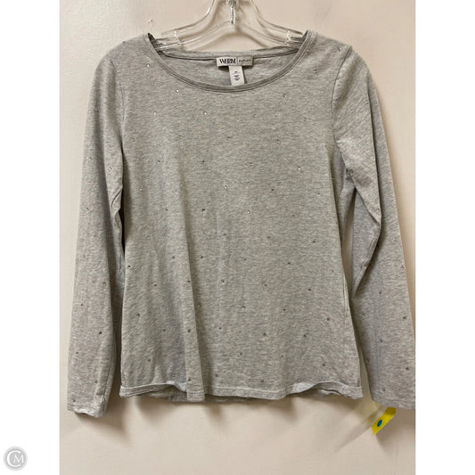 Top Long Sleeve By White House Black Market In Grey, Size: Xs
