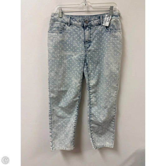 Jeans Cropped By Chicos In Polkadot Pattern, Size: 6