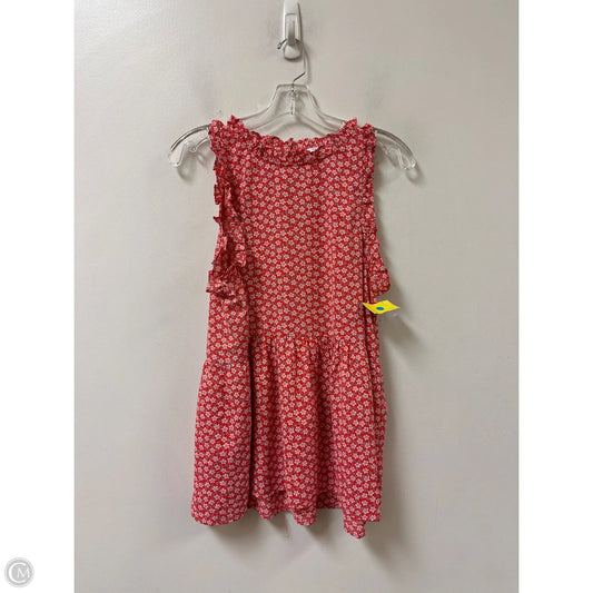 Top Sleeveless By Staccato In Red, Size: M