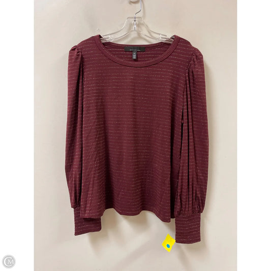 Top Long Sleeve By White House Black Market In Red, Size: Xl