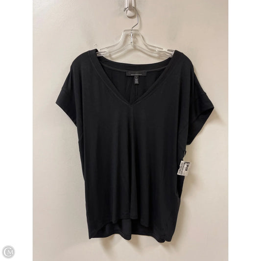 Top Short Sleeve By White House Black Market In Black, Size: L