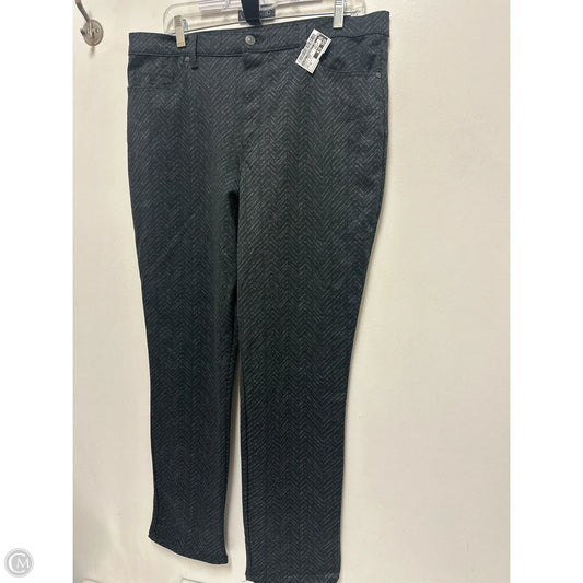 Pants Other By Gloria Vanderbilt In Black & Grey, Size: 16