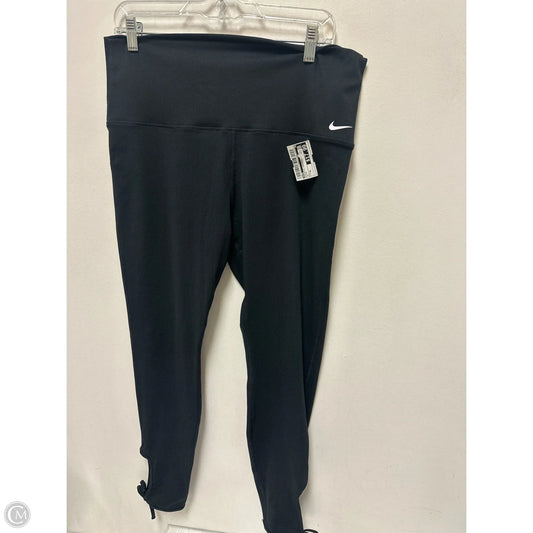 Athletic Leggings By Nike In Black, Size: Xl
