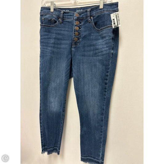 Jeans Skinny By Ana In Blue Denim, Size: 10p