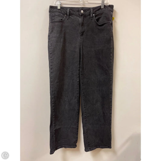 Jeans Straight By Chicos In Grey Denim, Size: 12