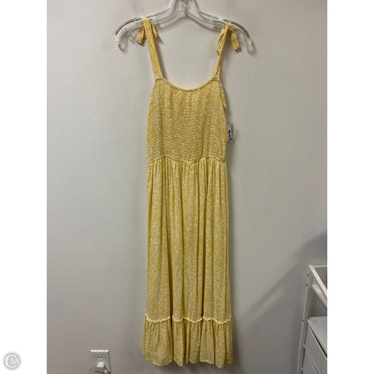 Dress Casual Midi By Japna In Yellow, Size: M