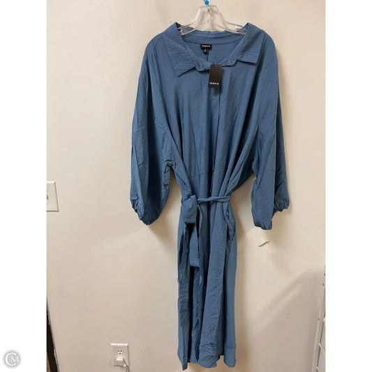 Dress Casual Midi By Torrid In Blue, Size: 4x