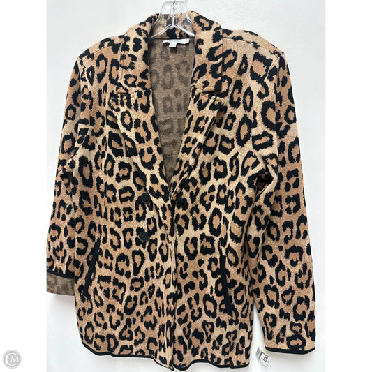 Blazer By Chicos In Animal Print, Size: L