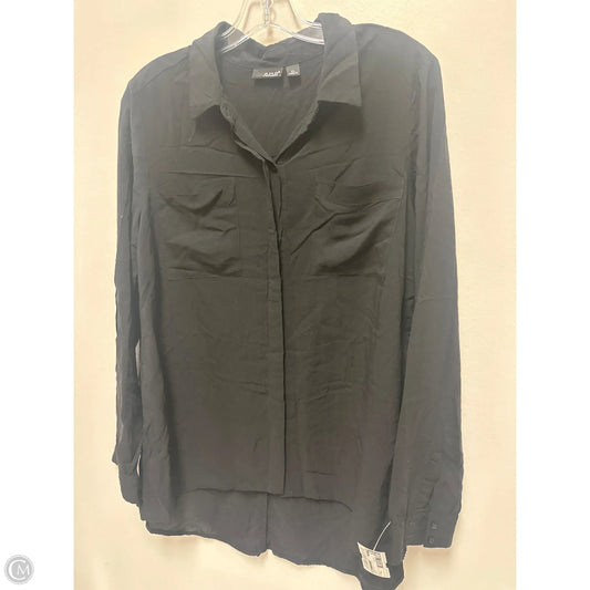 Blouse Long Sleeve By Ana In Black, Size: Xl