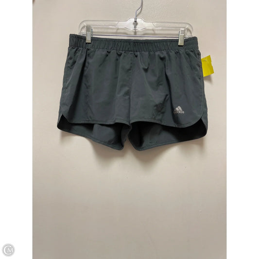 Athletic Shorts By Adidas In Grey, Size: M