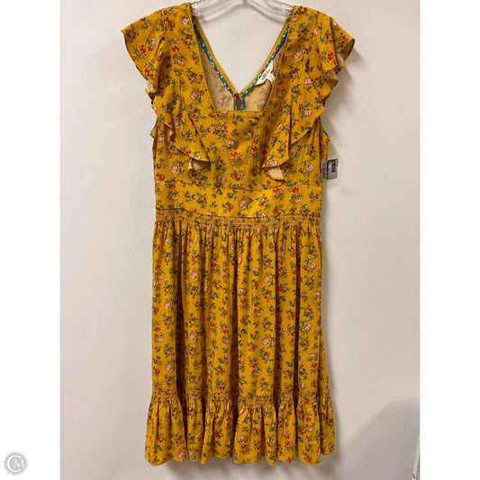 Dress Casual Midi By Matilda Jane In Yellow, Size: M