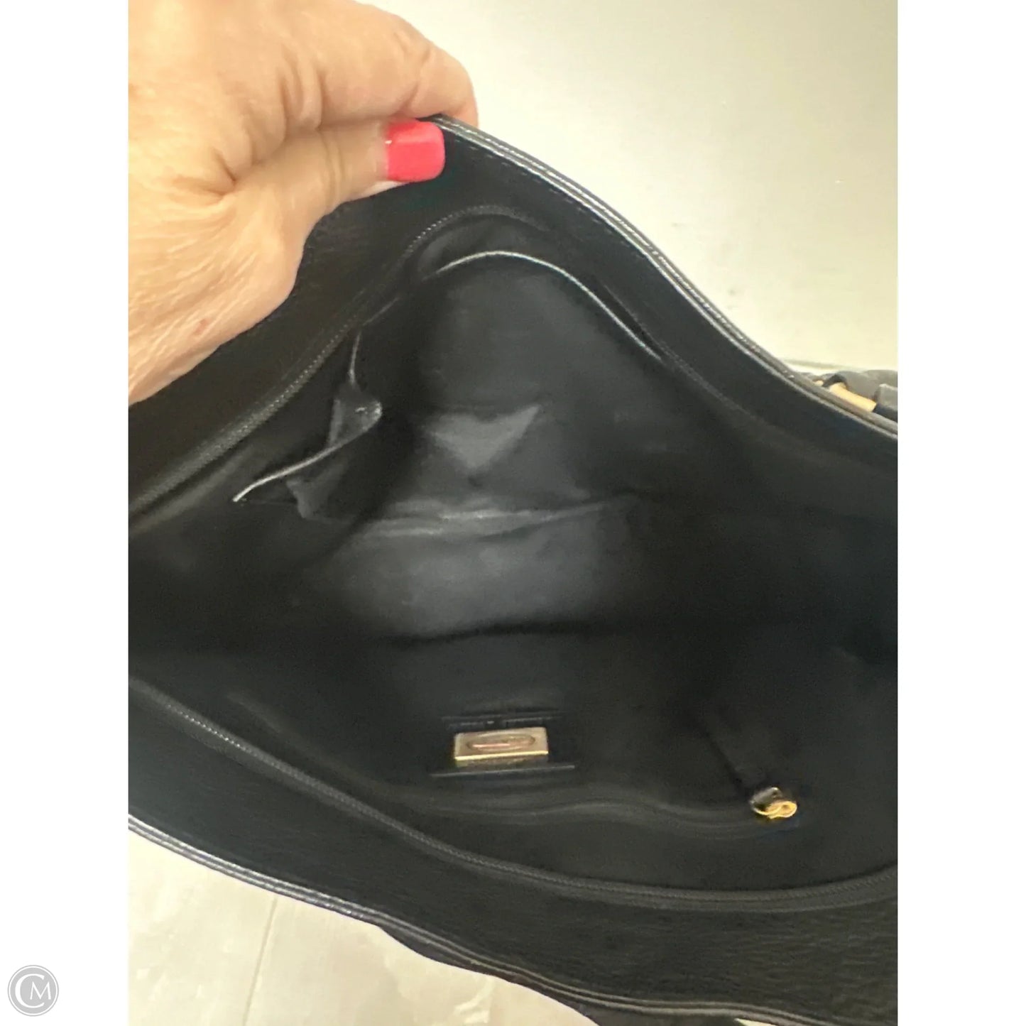 Handbag Leather By Talbots, Size: Large