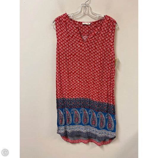 Dress Casual Short By Beachlunchlounge In Blue & Red & White, Size: S