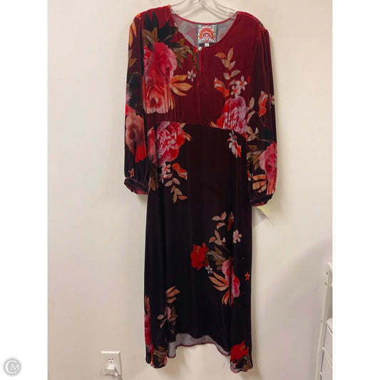Dress Casual Maxi By Johnny Was In Red, Size: S