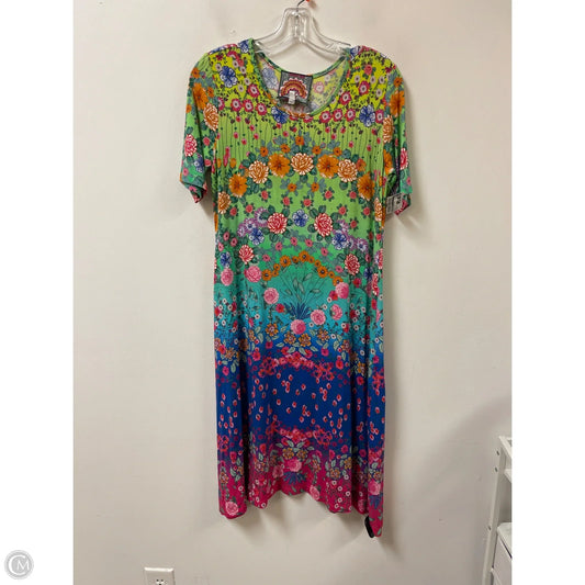 Dress Casual Midi By Johnny Was In Multi-colored, Size: S