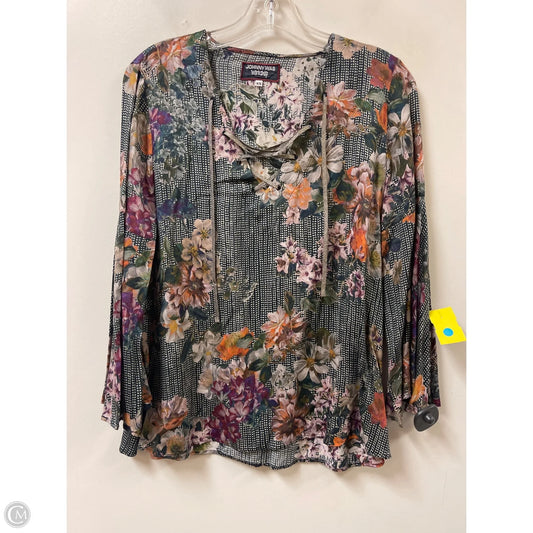 Top Long Sleeve By Johnny Was In Floral Print, Size: Xs