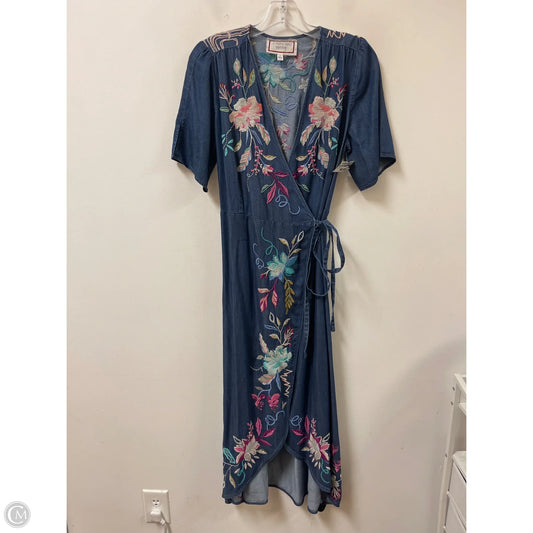 Dress Casual Maxi By Johnny Was In Blue Denim, Size: S