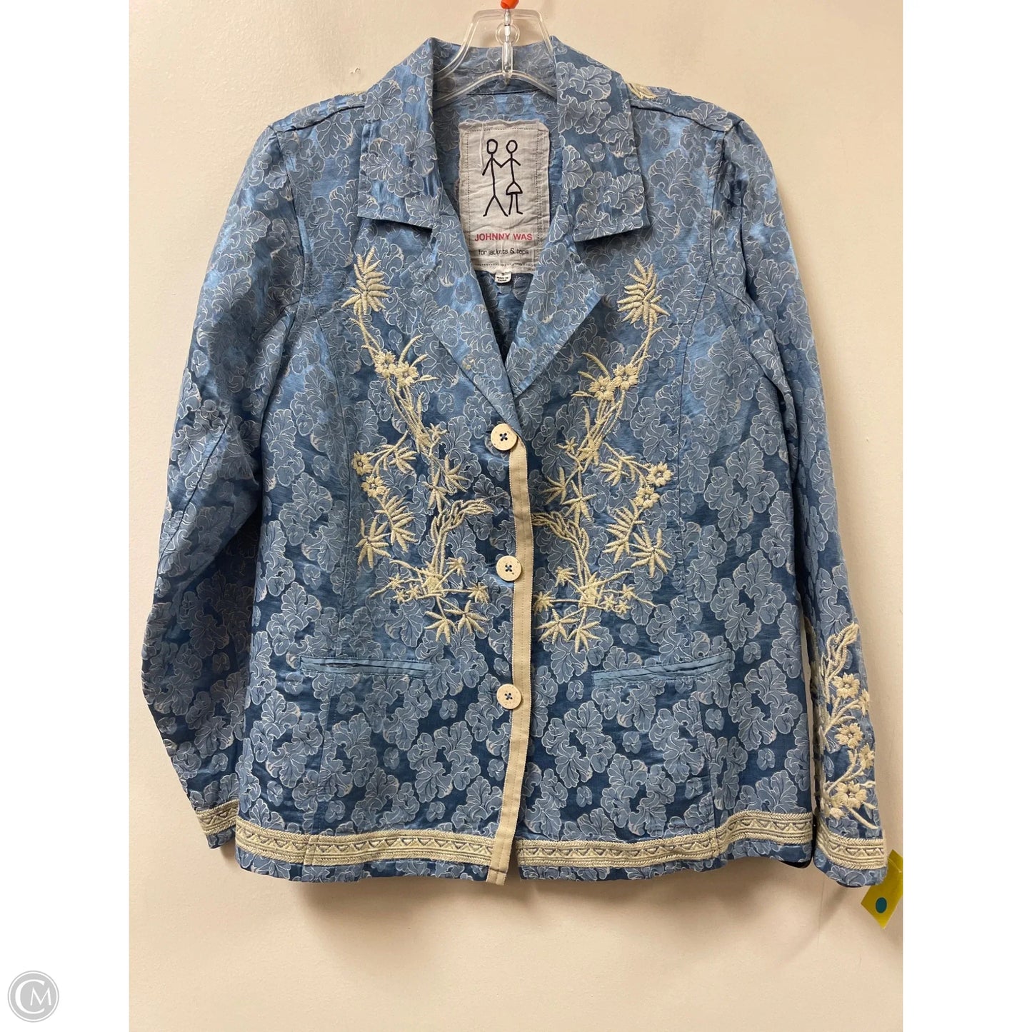 Blazer By Johnny Was In Blue, Size: S