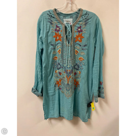 Dress Casual Short By Johnny Was In Blue, Size: S